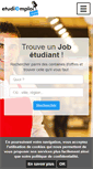 Mobile Screenshot of etudiemploi.com